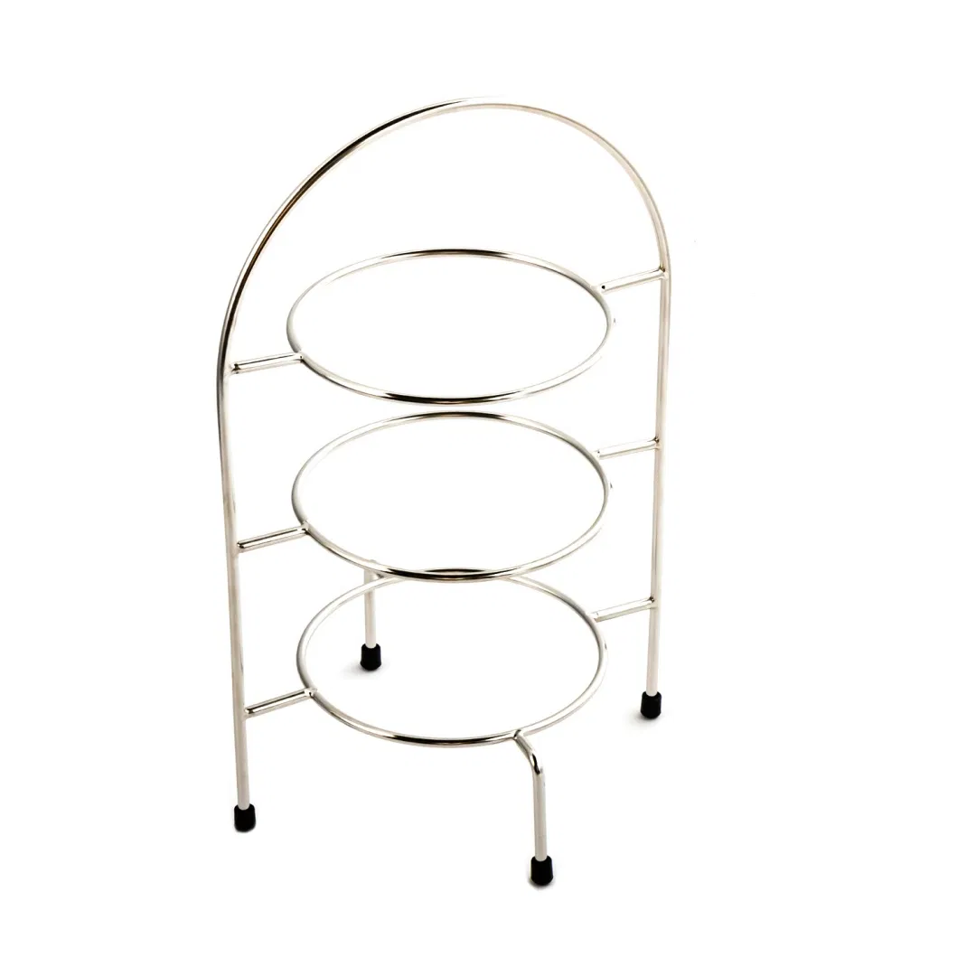 Afternoon Tea Custom Display Stand Wedding Cake Stand Stainless Steel Snack Display Metal Wire Stand