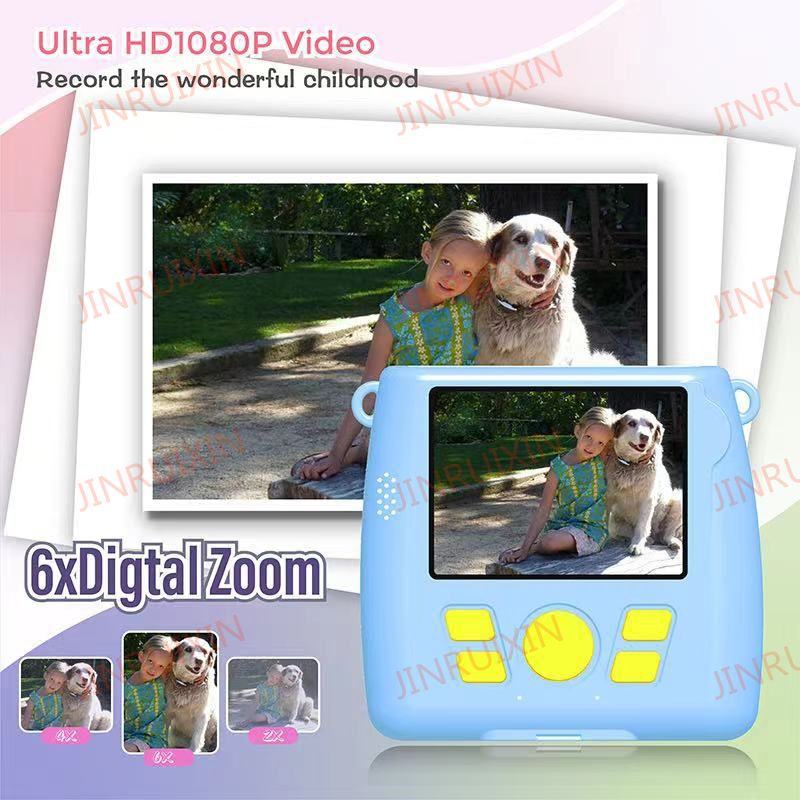 New Smart Children's Camera Cartoon Camera Birthday Gift Thermal Printing Camera Kids Camera