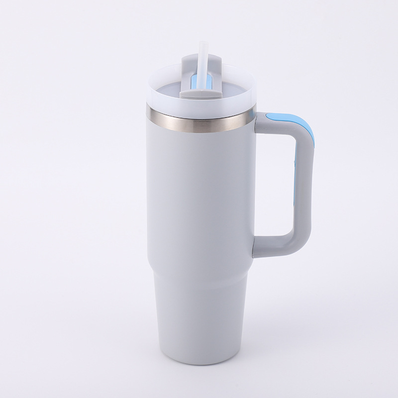Personalized 40oz Tumbler Stainless Steel Vacuum Insulated Thermal Travel Mug with Handle Custom Logo Cup