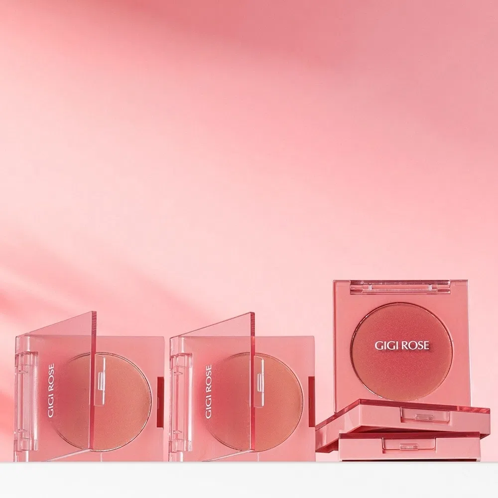 Non-Fading No Fading Monochrome Make-up Blusher for Bold Western Looks