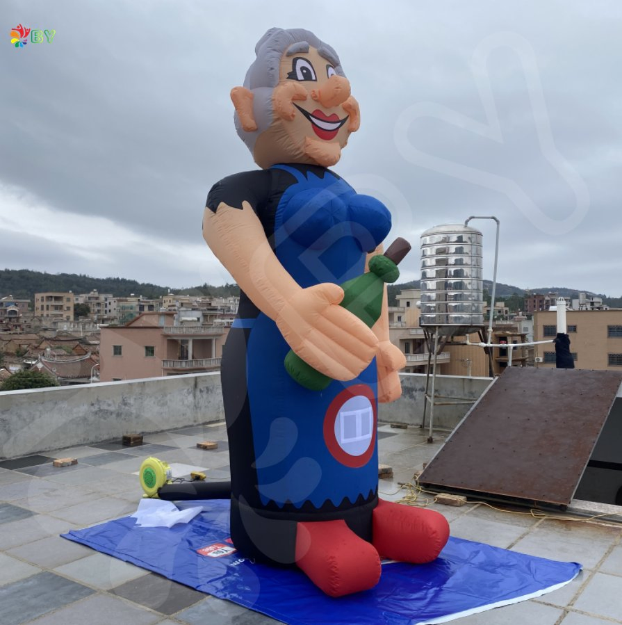 Opblaasbare Sarah Balloon, Giant Inflatable Holland Cartoon with Bottle