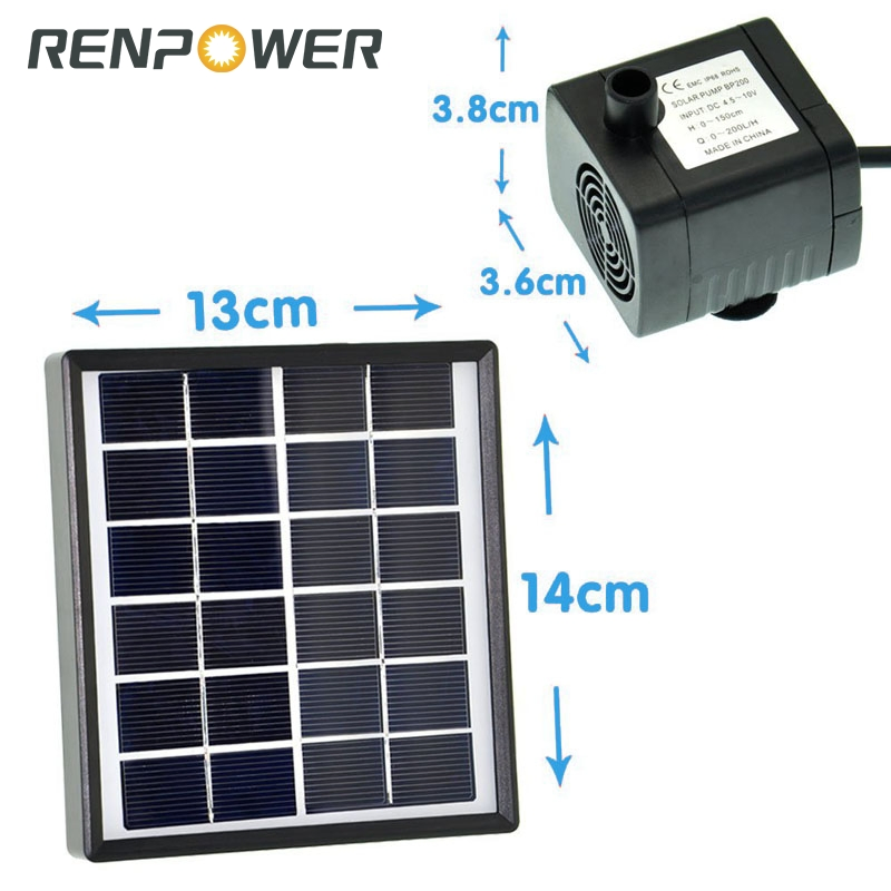 Solar Fountain Kit 1.5W Solar Water Pump for Garden Pond Pool
