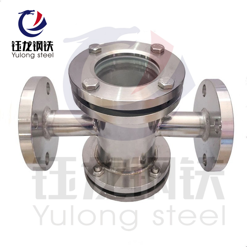 Stainless Steel with Net Double Window Cross Sight Glass for Water