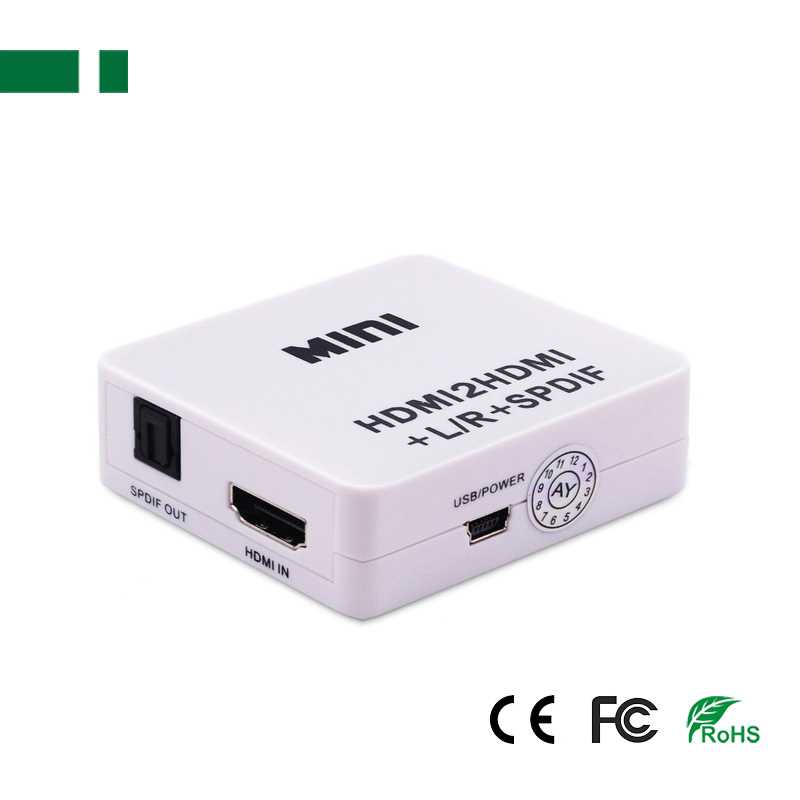 Конвертер Mini HDMI в HDMI+Audio, 1080P