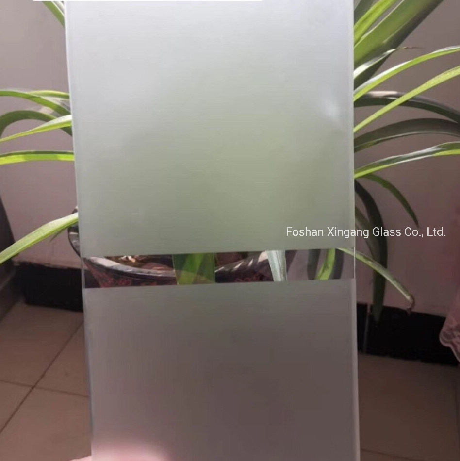 Tinted Mirror Tint Glass Acid Etched /Frosted Glass for Partition Glass Door