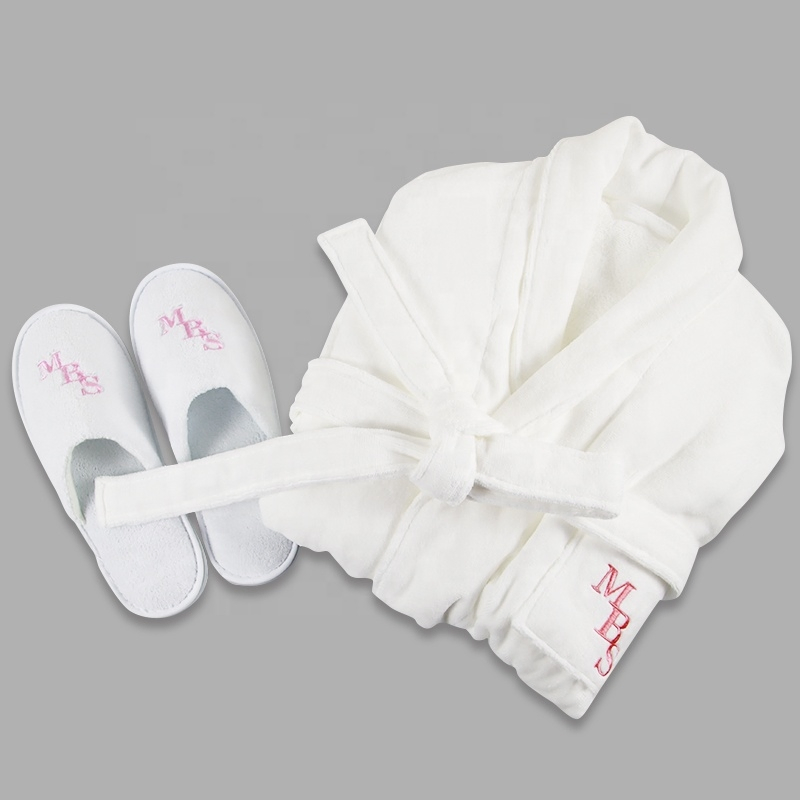 Waffle Hotel Bathrobe Customization Sleepwear Women's Cotton Hotel Bath Robes