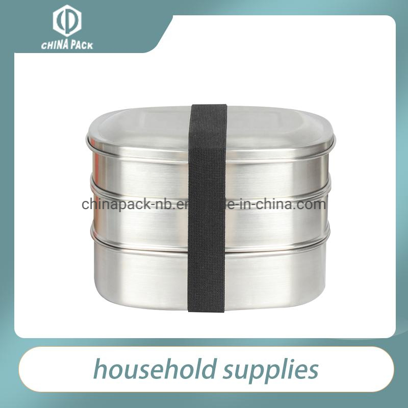 Stainless Steel 3 Layer Lunch Box Eco Multi-Layer Lunch Box Customizable Compartment Lunch Box