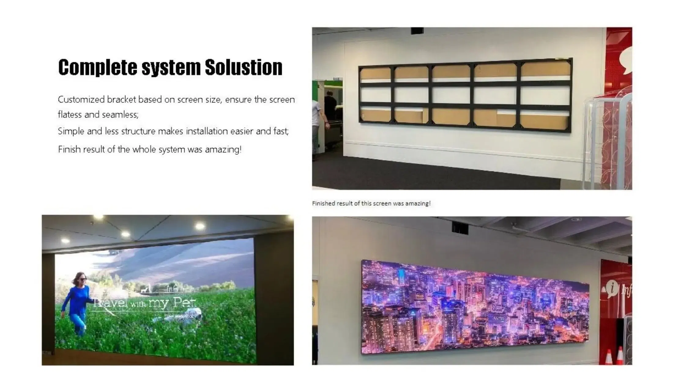 Turnkey Complete System Indoor LED Advertising Screen P2.5mm LED Screen