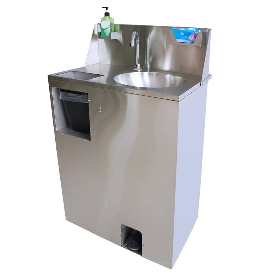 Removable Stainless Steel Wash Basin Metal Sink with Trash Bin Suitable