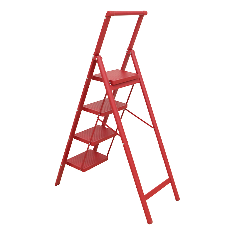 Folding Ladder 4 Step Ladder Stool Ergonomic Folding Step Stool with Wide Anti-Slip Pedal Sturdy Step Stool for Household Use