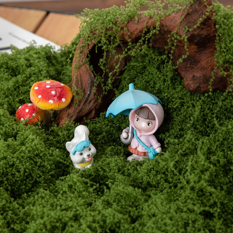 Мох искусственный для декора 100 грамм