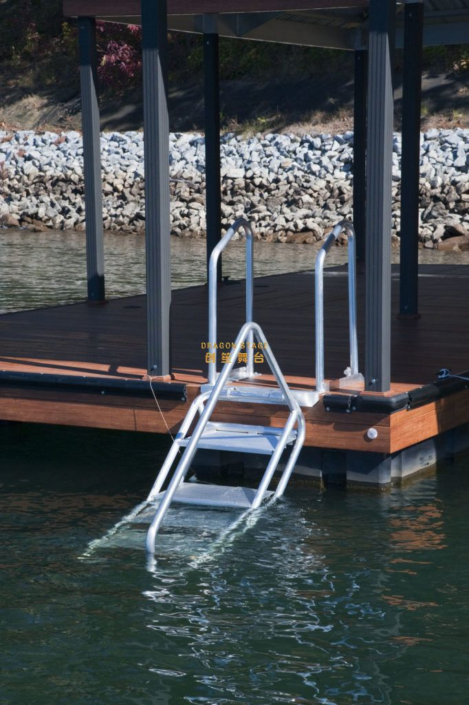 Marine Boat Ladders Pool 4 Steps Attic Ladder Swim Aluminum Boat Ladder
