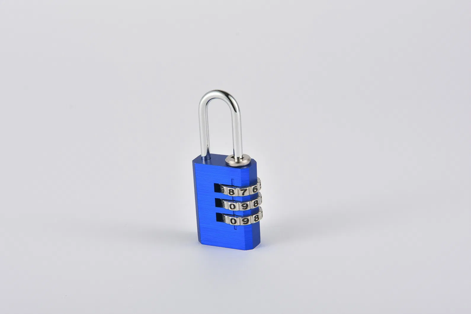 Blue Aluminum Alloy Combination Code 3 Dials Safety Economic Pad Lock