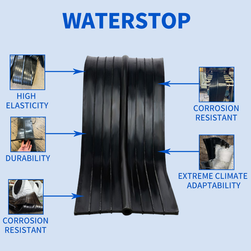 Concrete Joint PVC Rubber Waterstop Buried Rubber Waterstop for Construction Building