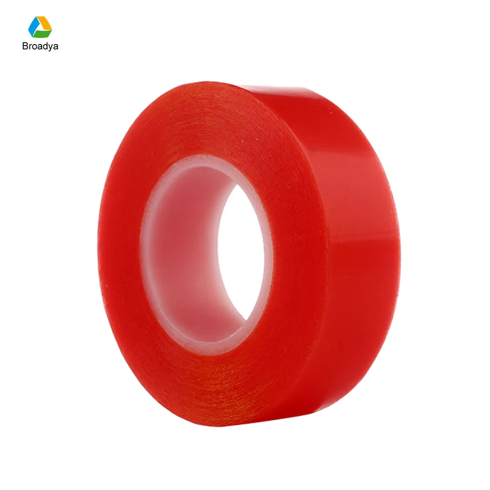 Double/Two Sided Pet PVC Industrial Self Adhesive Red Tape (BY6982R)