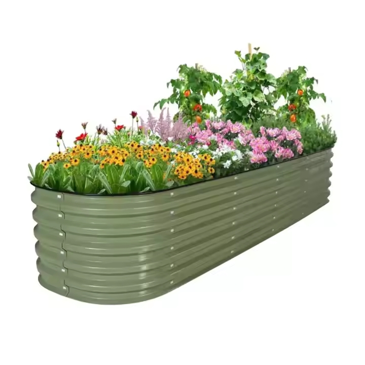 Metal Rasied Garden Bed Flower Planter
