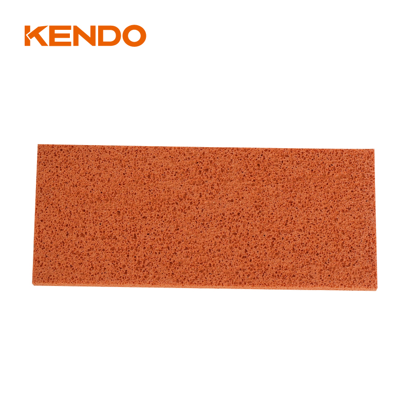 Kendo Rubber Float Trowel Used to Smoothly Apply Grout to Floor and Wall Tile