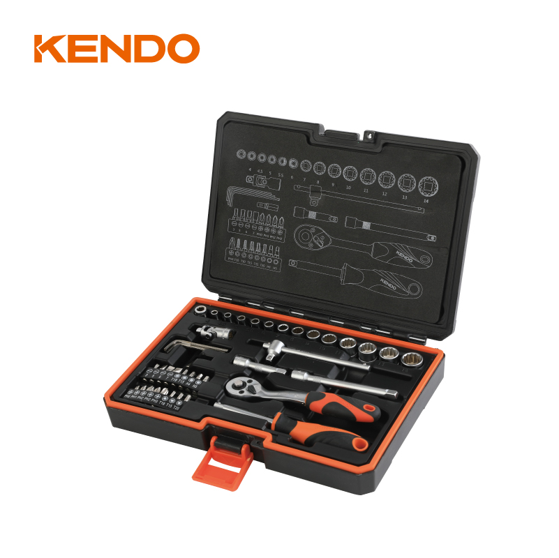 Kendo 42 PCS Professional Household Auto Repair Tool Set with BMC Box Tool Set Mechanic