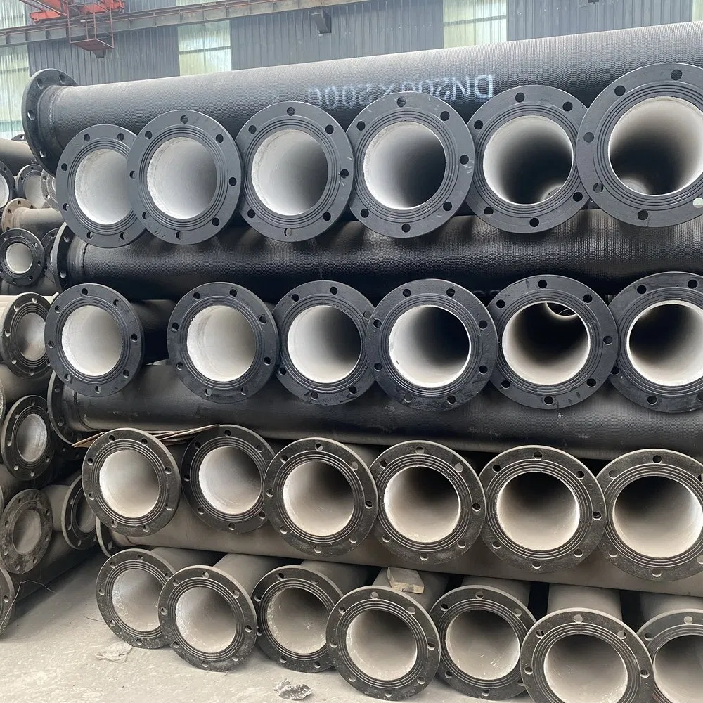 Zinc-Sprayed Class K12 Flanged Ductile Cast Iron Pipe for Municipal Water Projects