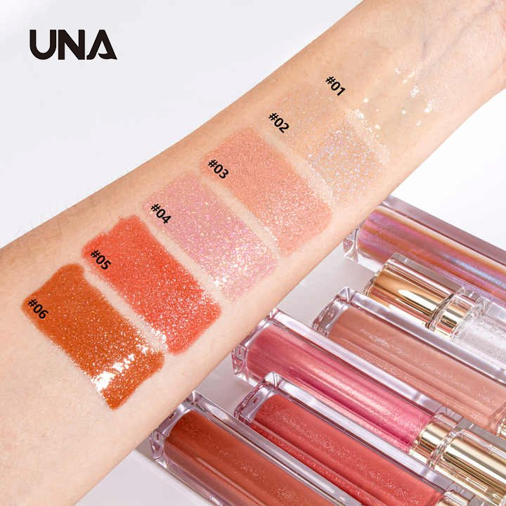 Waterproof Hydrating Shimmer Liquid Lipstick Vegan Formula Non Sticky High Shine Pearl Lip Gloss for Smooth and Glossy Lips