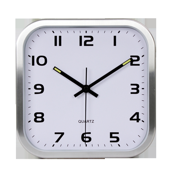 Energy Saving Quality Assured Cheap Aluminum Square Wall Clock
