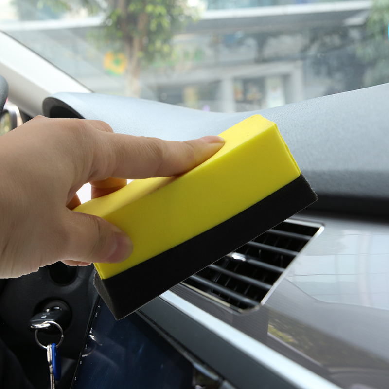 Car Professional Tyre Tire Dressing Applicator Curved Foam Sponge Pad