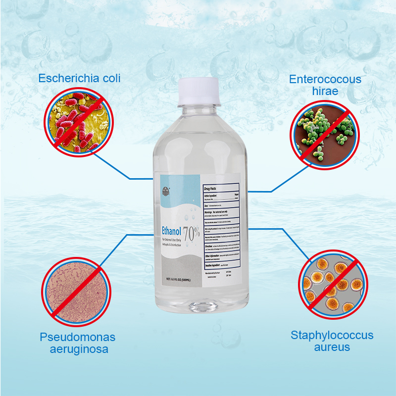 Antibacteria 70% Medical Use Rubbing Alcohol Liquid 500ml