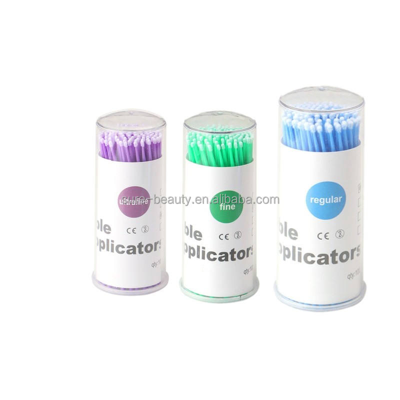 Disposable Micro Brushes Cotton Swab Applicators for Dental and Eyelash Extension