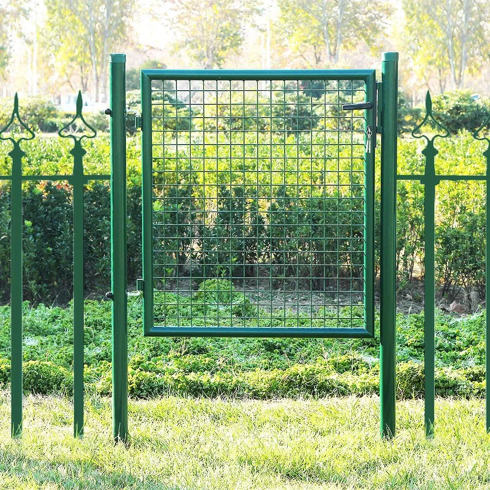 High Quality Single Swing Garden Gate Front Entrance Steel Gate