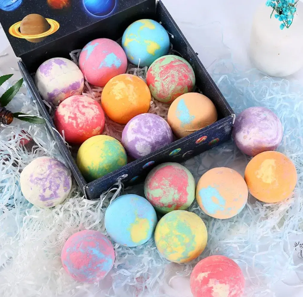 Online Wholesale and Retail Colorful Foot Pedicure Bath Bombs Custom Bath Bom Ball SPA Foot Bath Bombs Bath Balls in Gift Set for Pedicure