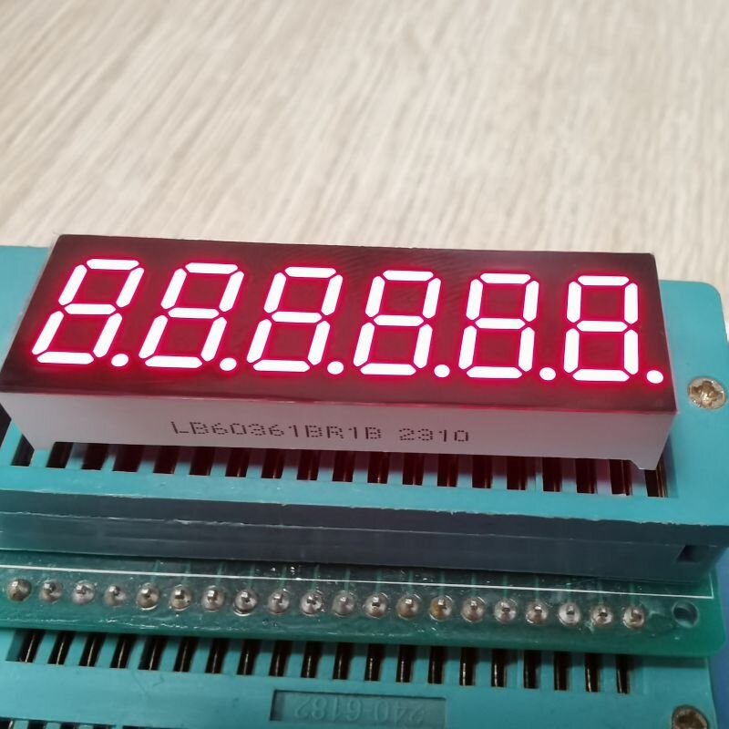 7 Segment LED Display High Bright Red 6 Digit for Countdown Timer