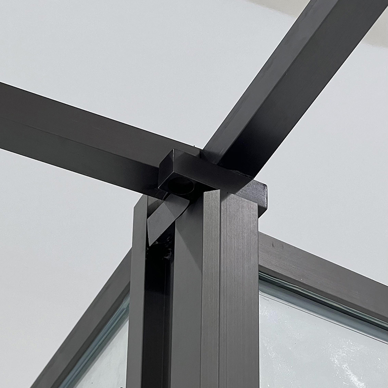 Modern Rectangle Bathroom Walk in Tempered Glass Pivot Shower Screen for Hotels and Villas