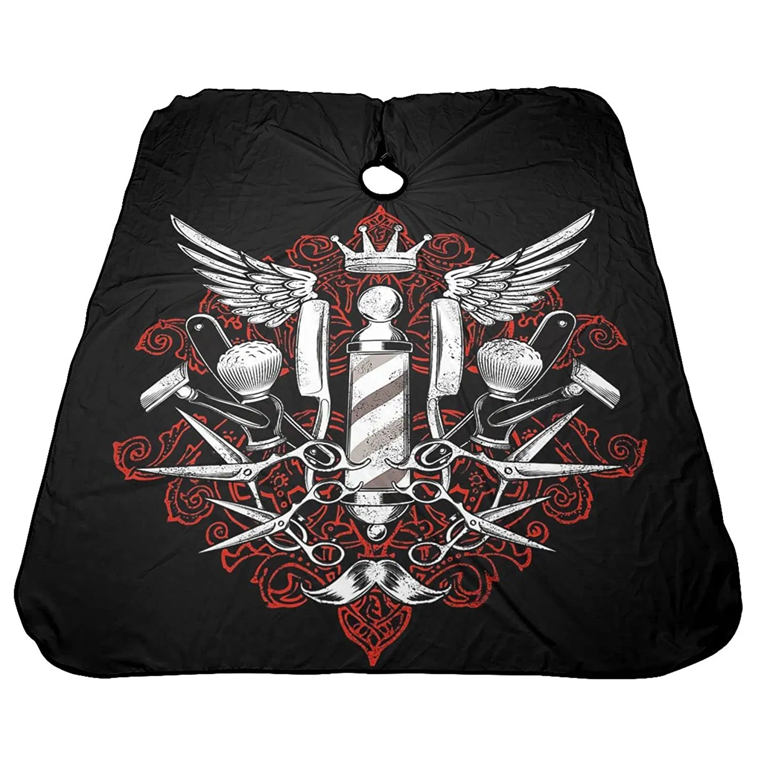 Barber Pattern Hair Apron Salon Haircut Gown Hair Cutting Cape