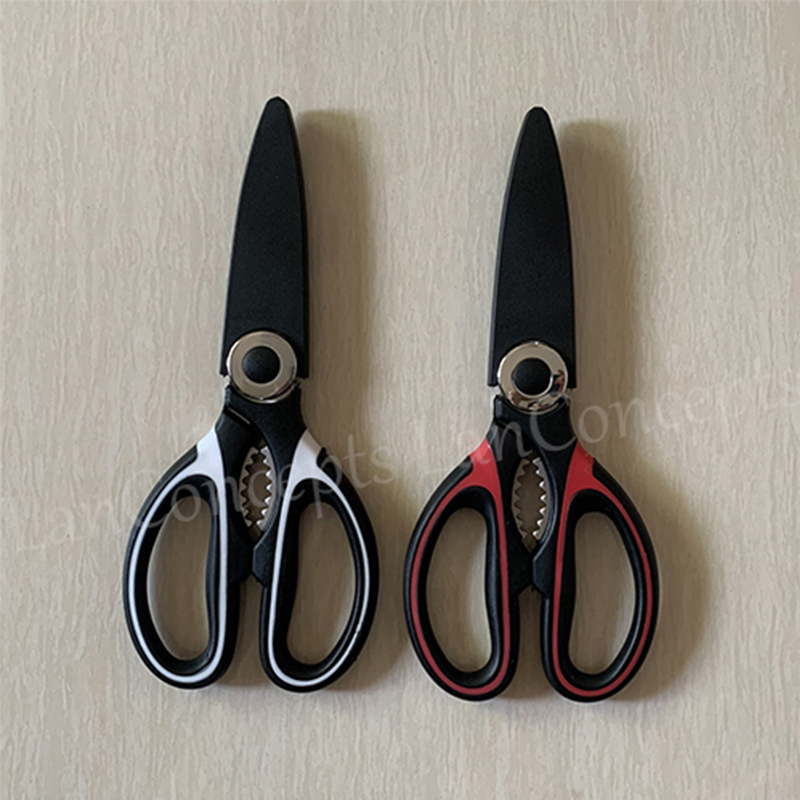 Multipurpose Kitchen Shears Cutting Shredding Multi-Function Scissors with Cover