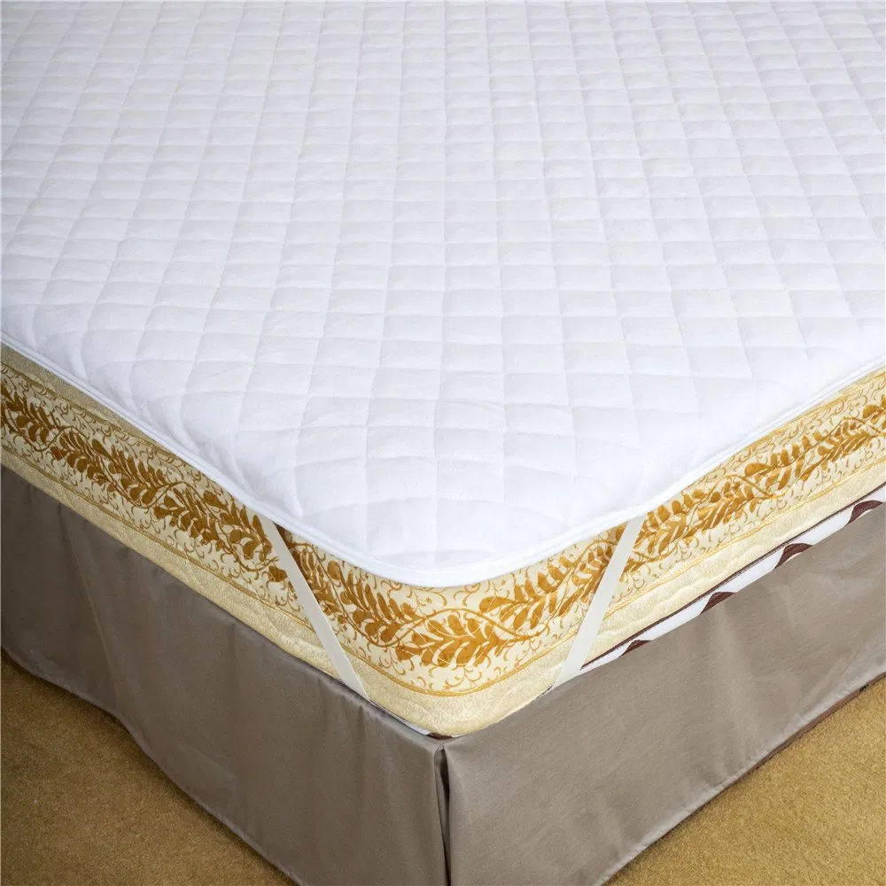 Quilted Coral Velvet Watreproof Mattress Pad Mattress Cover Noiseless Soft Washalbe Elastic