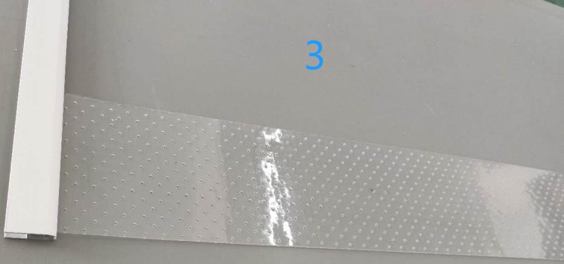 Perforated Transparent Thin Night Blind Strip Breathable Decelerate Semi-Automatic Plastic Night Blind for Ice Locker
