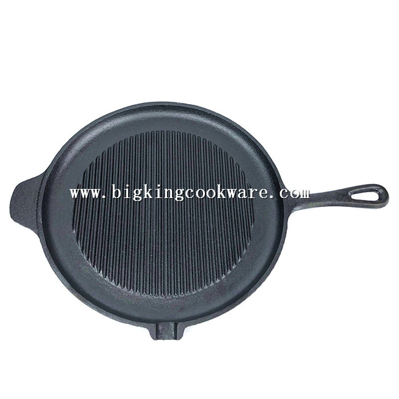 Grill Pan, Integral with Cast Iron Handles. Diameter 27.5cm