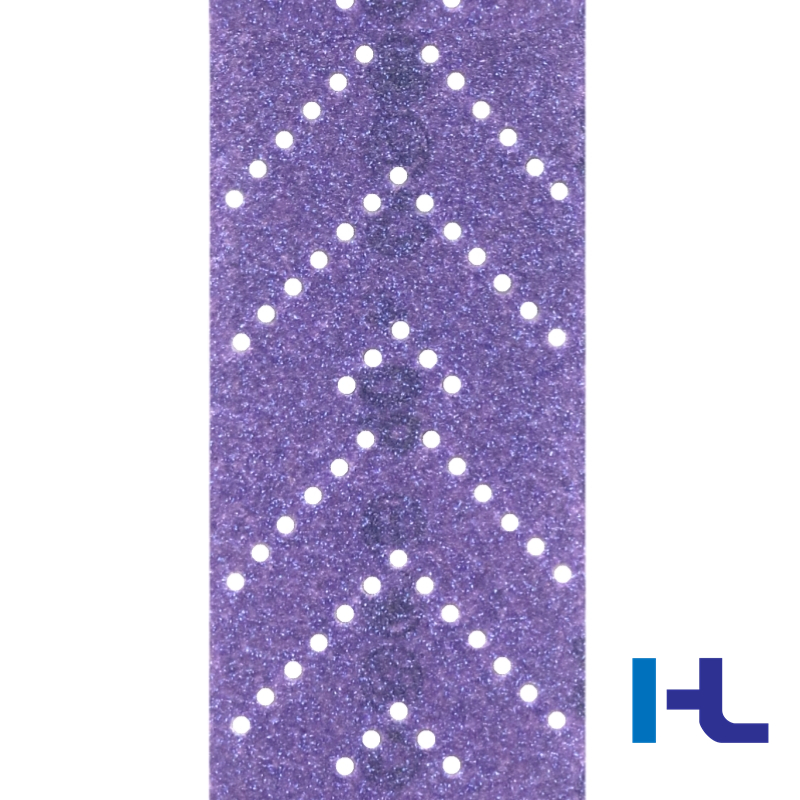 Purple Water Proof 150mm Hoop and Loop Psa Ceramic Sanding Abrasive Sand Paper for Polishing