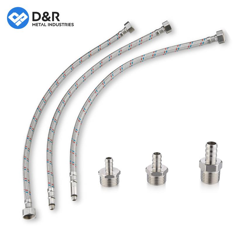 D&R Best-Selling 1/2" Inch Female Female Thread Stainless Steel Braided Garden Hose