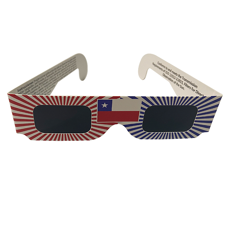 Factory CE ISO Certificated Cardboard Solar Eclipse Paper Glasses Custom Logo