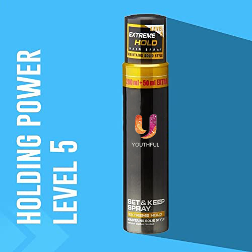 Hair Spray Extreme Hold Quick Drying Long Lasting No Flaking & Natural Shine