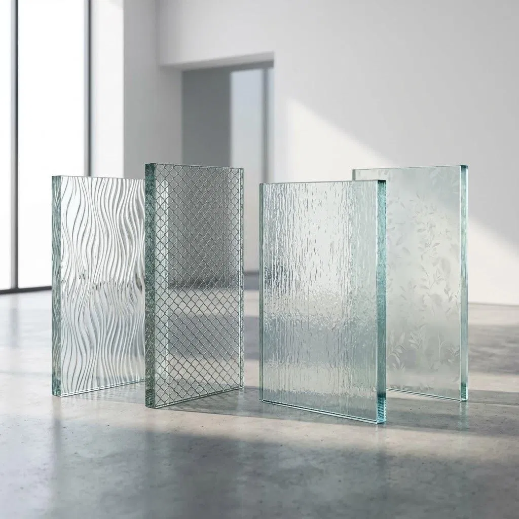 High Clarity Mistlite Super White Patterned Glass Sheets 3.2mm/4mm