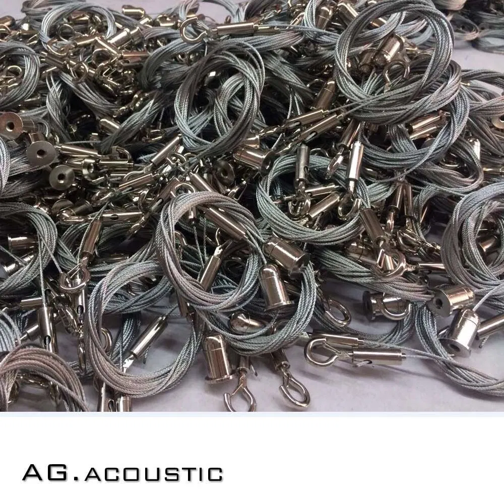 AG. Acoustic Suspension System Stainless Steel Cable Hanging Kits for String Light