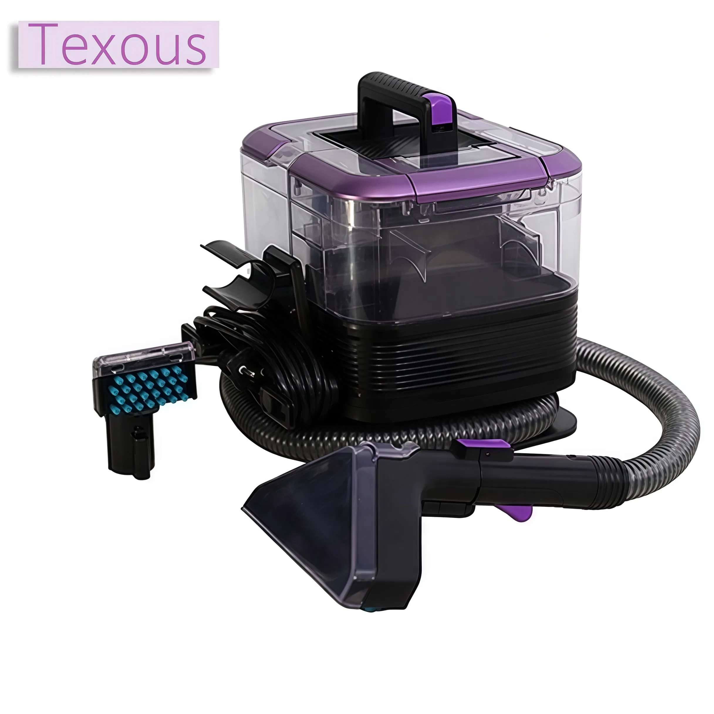 Electric 450W Vacuum Fabric Cleaner- Handheld Dry Wet for Car & Home Upholstery Stain Care