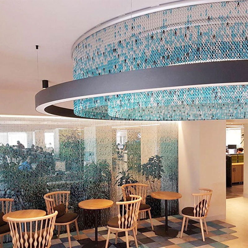 Aluminum Chain Curtains for Shower and Privacy Screens Chain Link Fly Screens Aluminium Chain Curtains Decorative Wire Mesh Room Metal Chain Curtain
