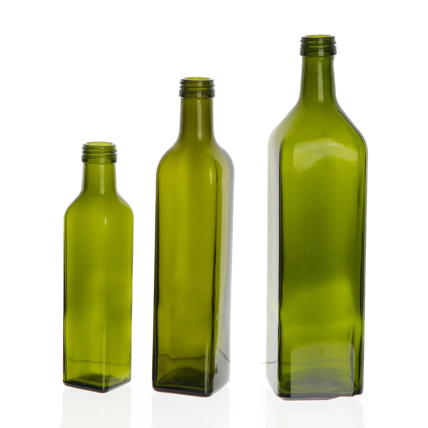 Cheap Price 250ml 500ml 750ml 1L Clear Square Olive Oil Glass Bottle