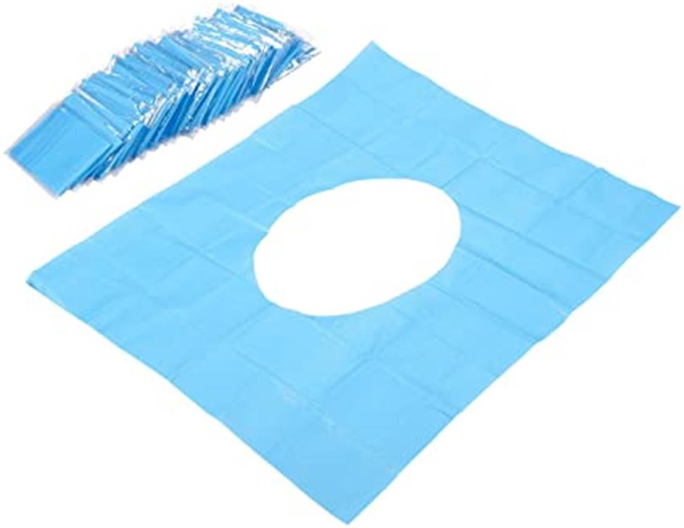 100% Biodegradable Toilet Seat Covers - 50PCS/Bag Disposable Virgin Paper Half-Fold Disposable Toilet Seat Cover