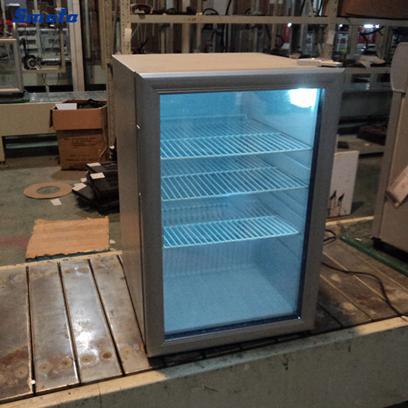 68L Portable Frost Free Mini Compressor Drink Display Cooler Commercial Fridge Tabletop Refrigerator with Single Glass Door