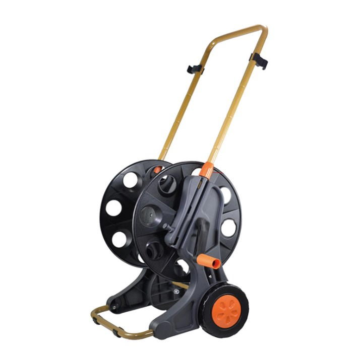Garden ABS Plastic and Metal Big Hose Reel Frame on Wheels
