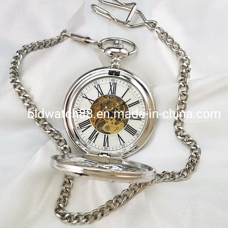 Womens Fashion Necklace Pocket Watch with Japan Movement